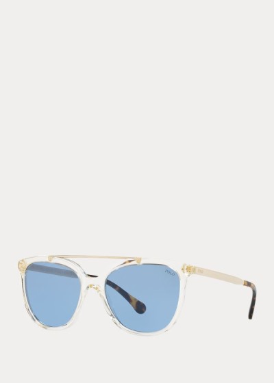 Women's Polo Ralph Lauren Metal-Frame Square Sunglasses | 237409HPR